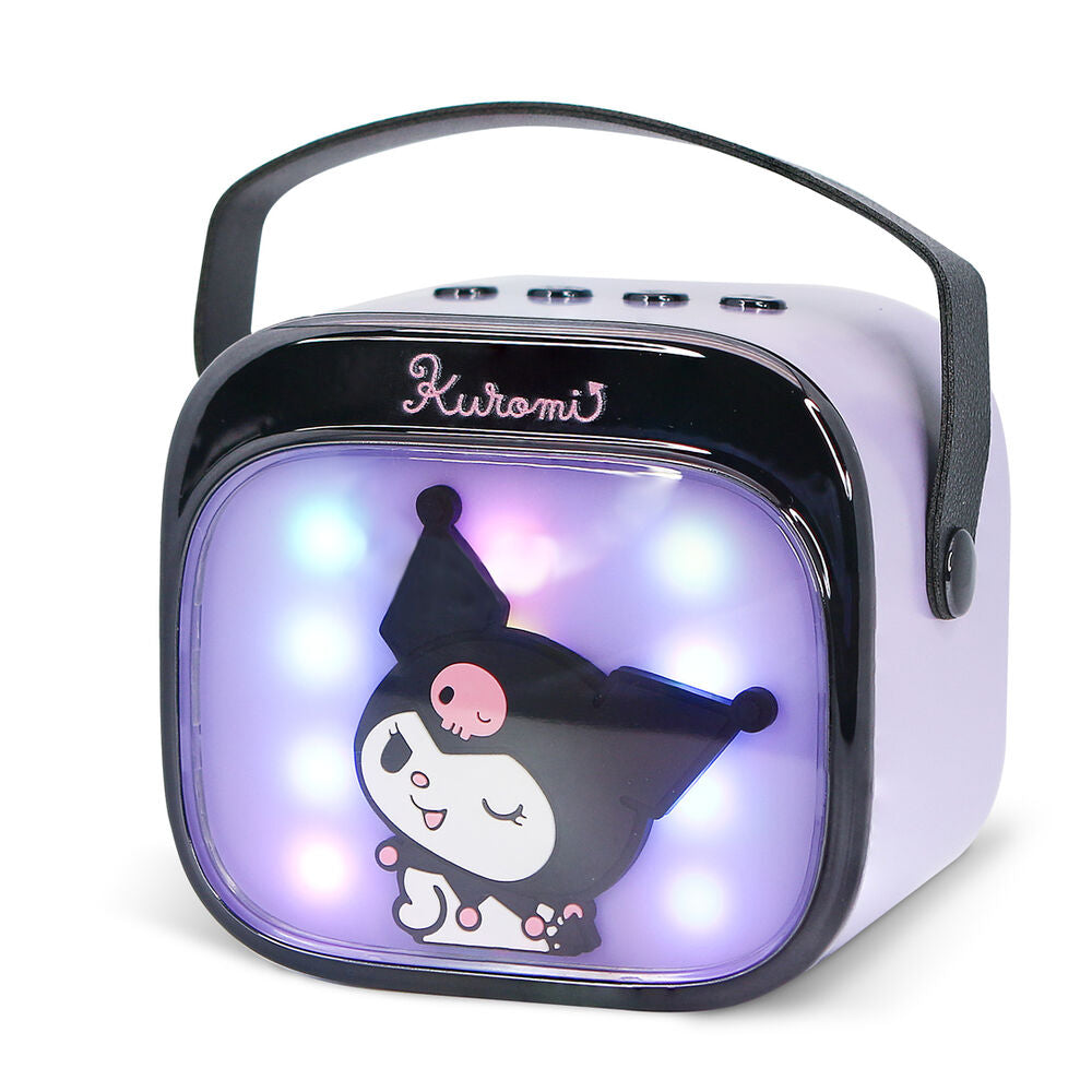 Haut parleur et microphone karaoké LED Kuromi Hello Kitty