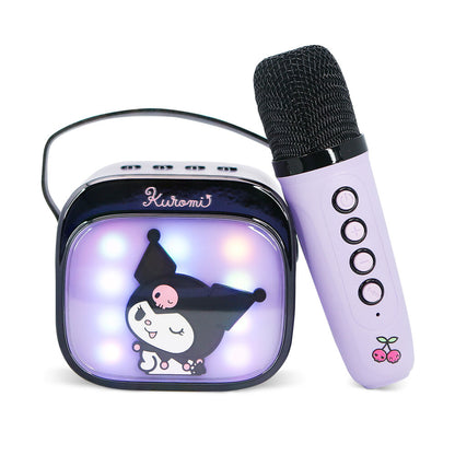 Haut parleur et microphone karaoké LED Kuromi Hello Kitty