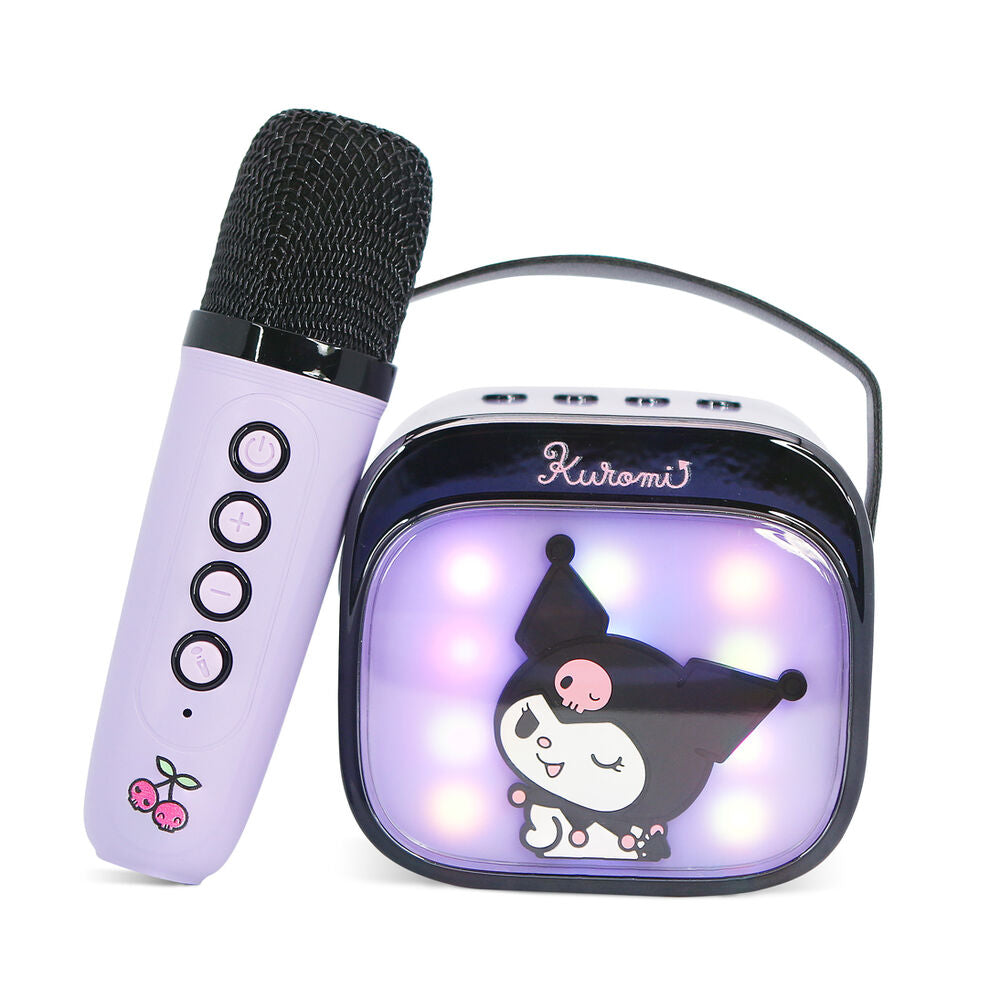 Haut parleur et microphone karaoké LED Kuromi Hello Kitty