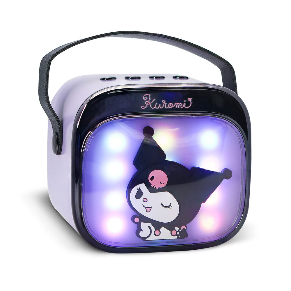 Haut parleur et microphone karaoké LED Kuromi Hello Kitty