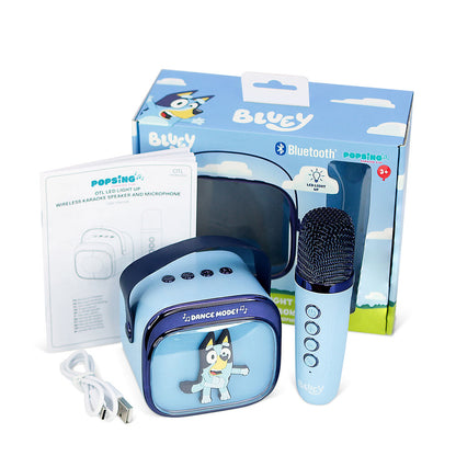 Altoparlante e microfono karaoke a LED Bluey