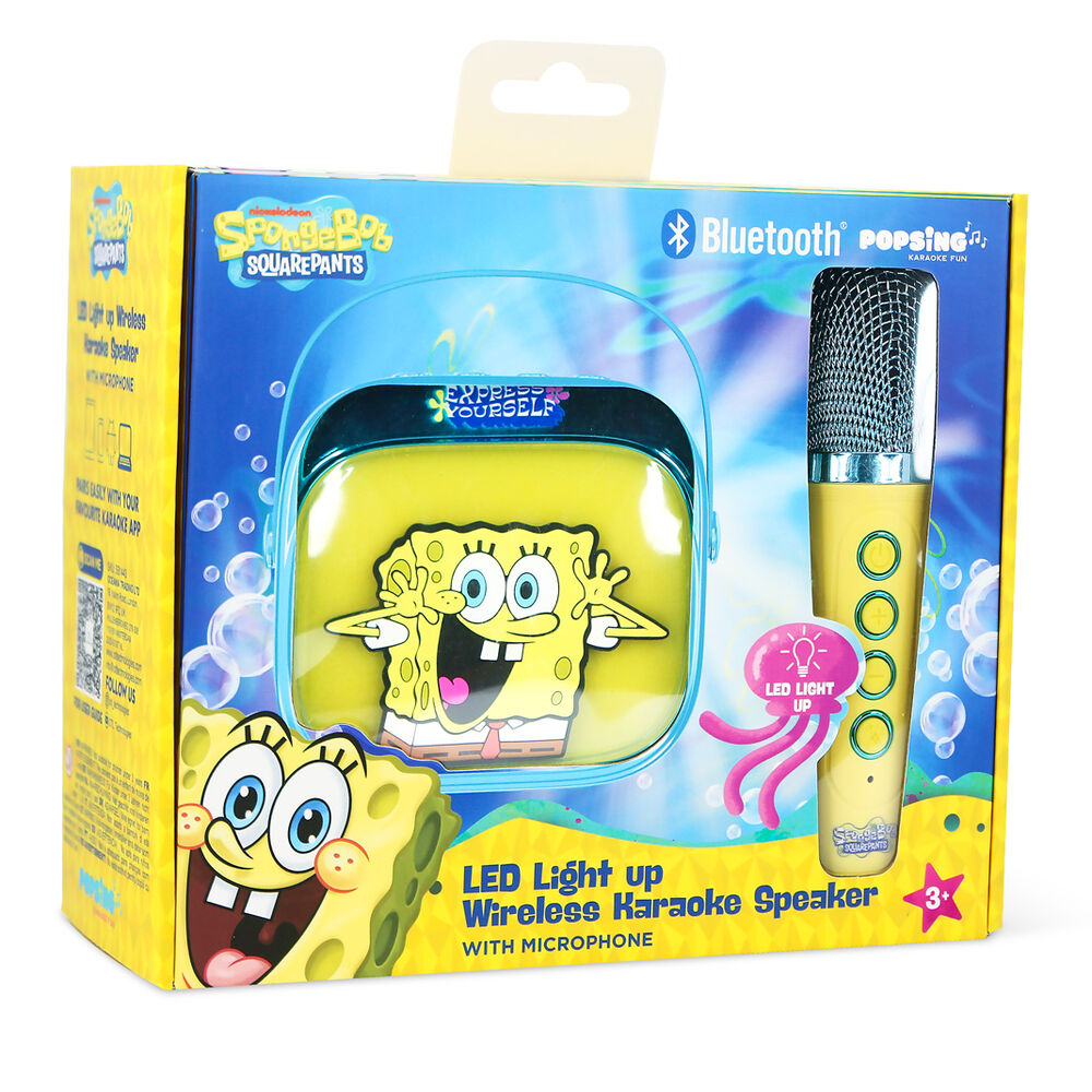 SpongeBob LED Karaoke Lautsprecher und Mikrofon