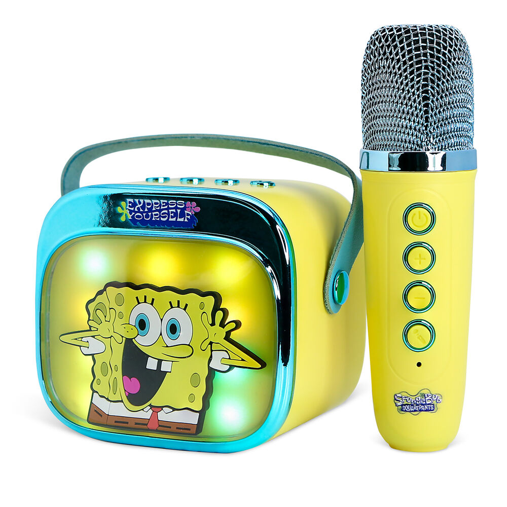 Altoparlante e microfono karaoke a LED di SpongeBob