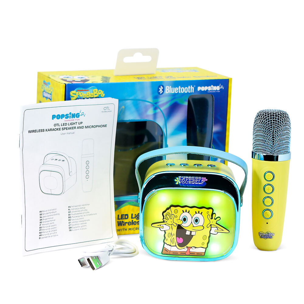 SpongeBob LED Karaoke Lautsprecher und Mikrofon