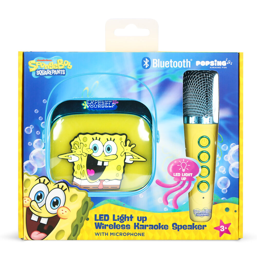 Altoparlante e microfono karaoke a LED di SpongeBob