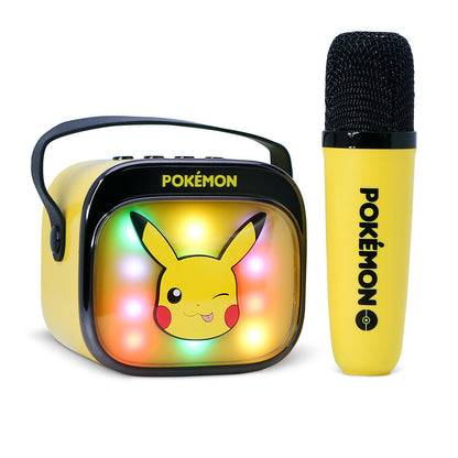 pikachu pokemon led karaoke speaker and microphone
