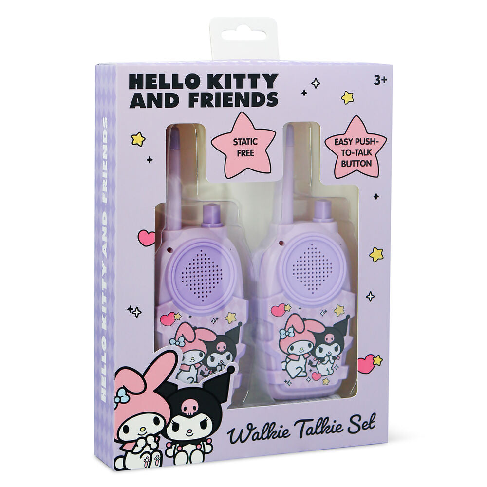 kuromi hello kitty walkie talkie set