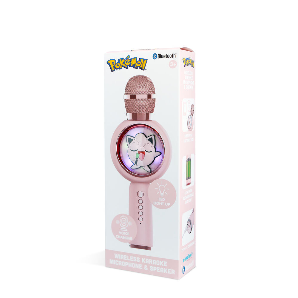 Micrófono con altavoz LED de Jiggly Puff de Pokémon