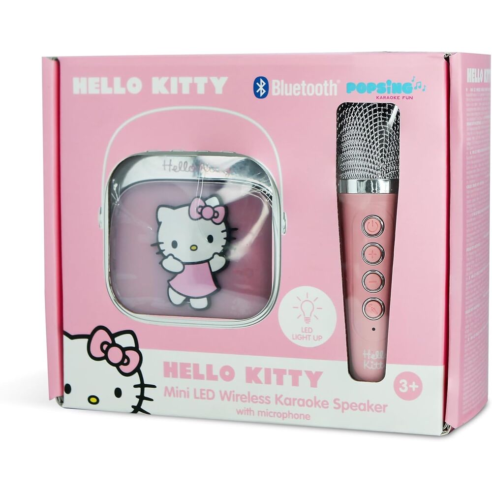 hello kitty led karaoke speaker and microphone