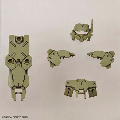 Ensemble d'armure de combat au corps à corps optionnel de 30 mm vert foncé