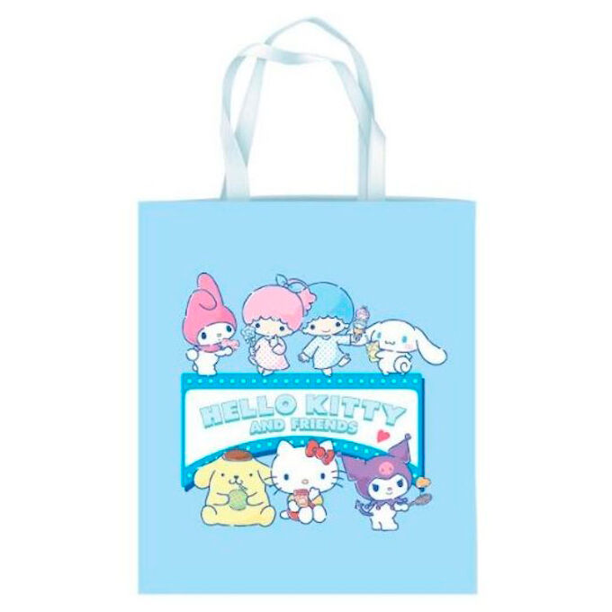 and friend hello kitty shopping bag