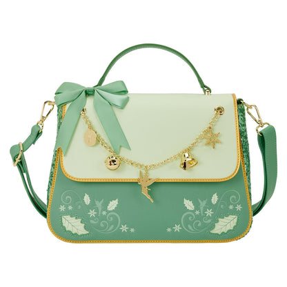 disney loungefly tinker bell peter pan holiday crossbody bag