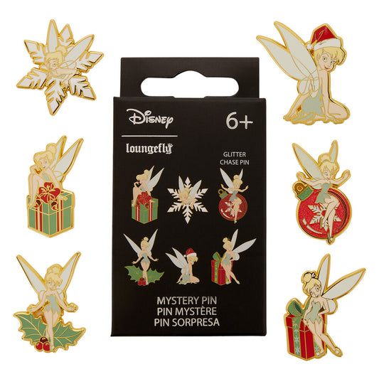 blind box mystery enamel pin holiday tinkerbell peter pan disney loungefly