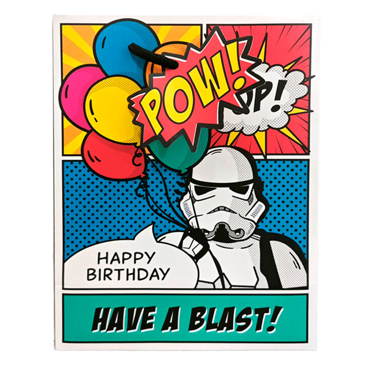 the original stormtrooper comic strip medium gift bag  star wars assorted
