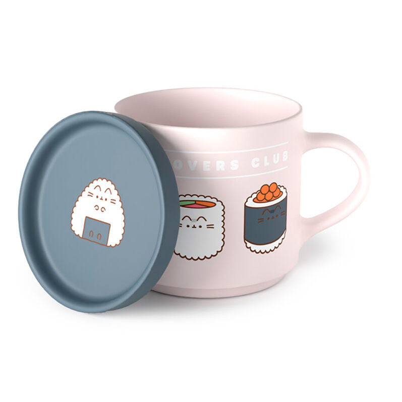 pusheen the sushi loving cat cup and coaster set