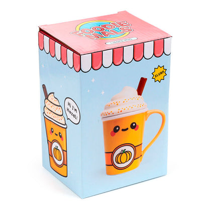 Caneca de Abóbora Foodiemals com Tampa 325ml