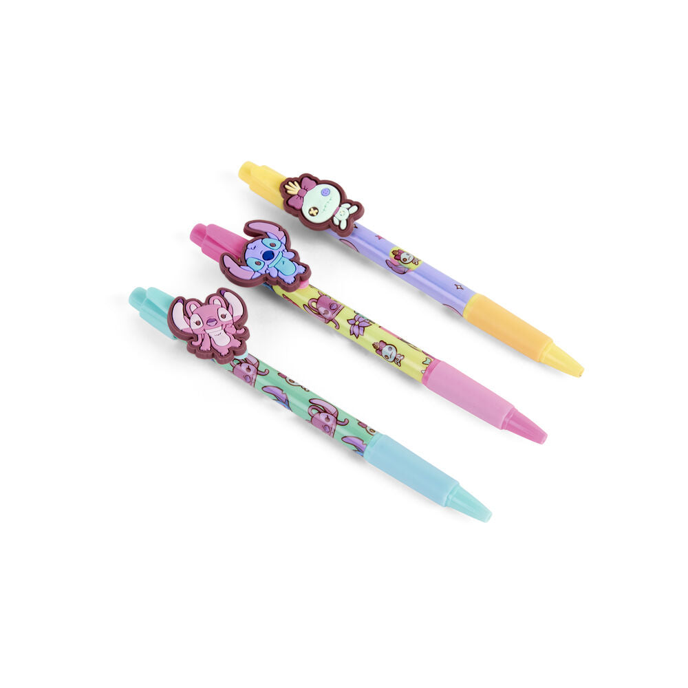 Blister of 3 Stitch Disney gel pens