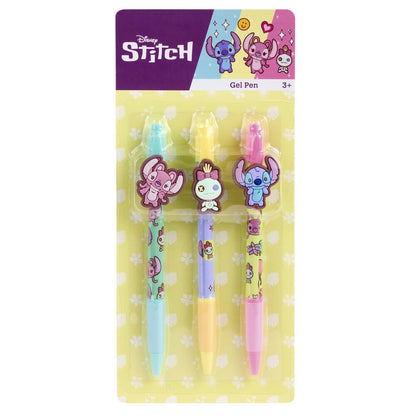 blister of 3 stitch disney gel pens