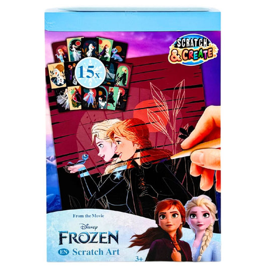 Scratch Art Frozen Disney stationery set