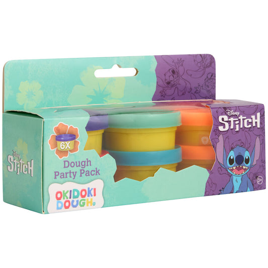 blister pack of 6 mini pots of disney stitch modeling clay