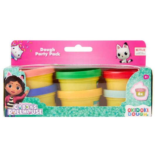 blister pack of 6 mini pots of modeling clay gabby's dollhouse
