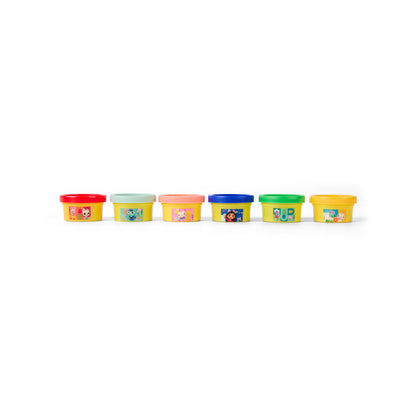 Blister pack of 6 mini pots of modeling clay Gabby's Dollhouse