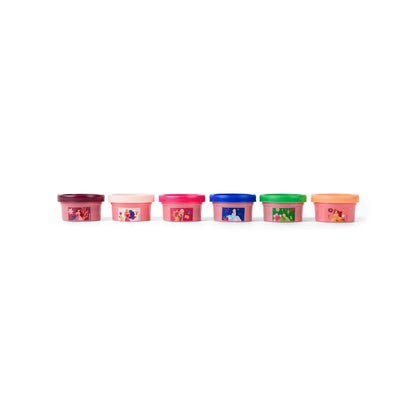 Blister pack of 6 mini pots of Disney Princess modeling clay