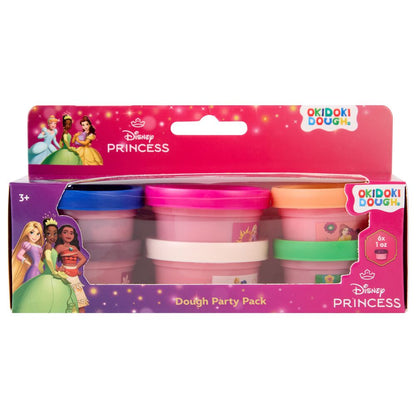 blister pack of 6 mini pots of disney princess modeling clay