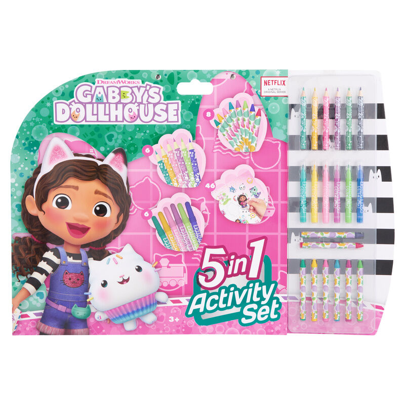 gabby's dollhouse 5 in 1 activity set