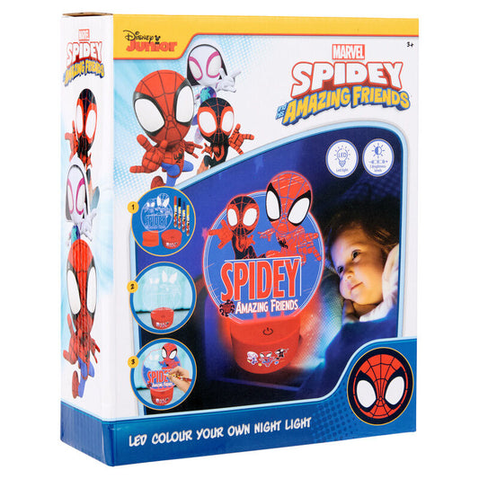 figure to paint led light spiderman marvel