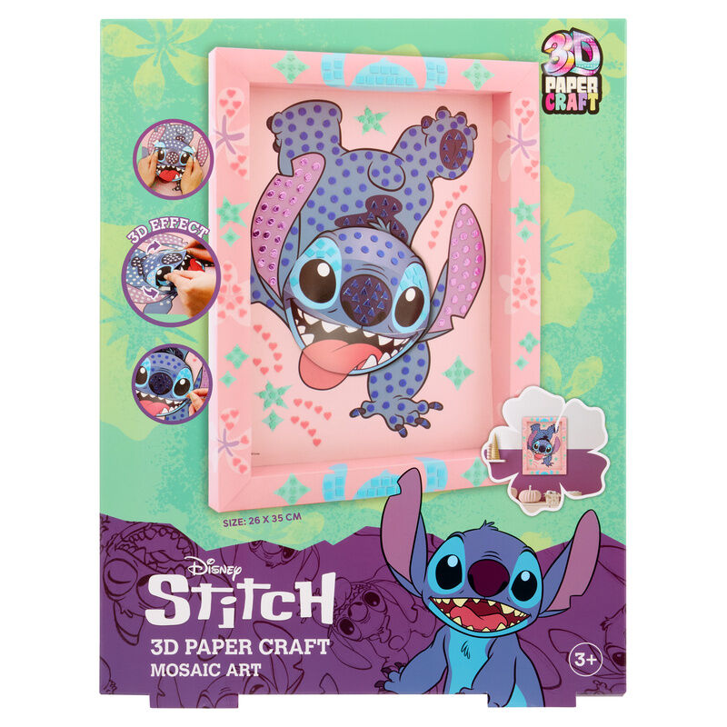 mosaic craft 3d stitch disney