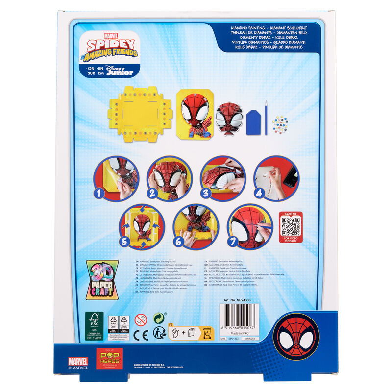 Diamond Mosaic Craft 3D Spiderman Marvel
