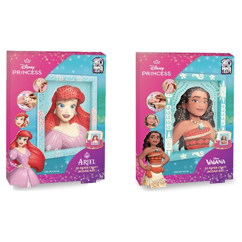 assorted disney princesses 3d craft mosaic