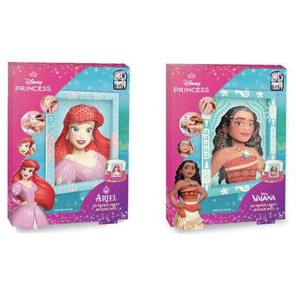assorted disney princesses 3d craft mosaic