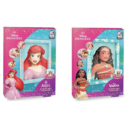 assorted disney princesses 3d craft mosaic