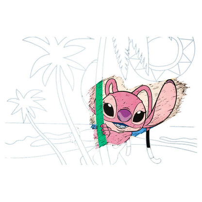 Set di cancelleria Disney con tecnica Scratch Art Stitch