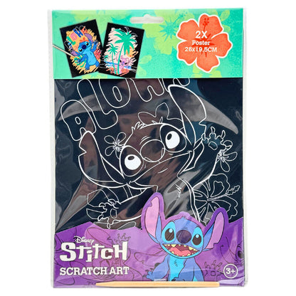 scratch art stitch disney stationery set
