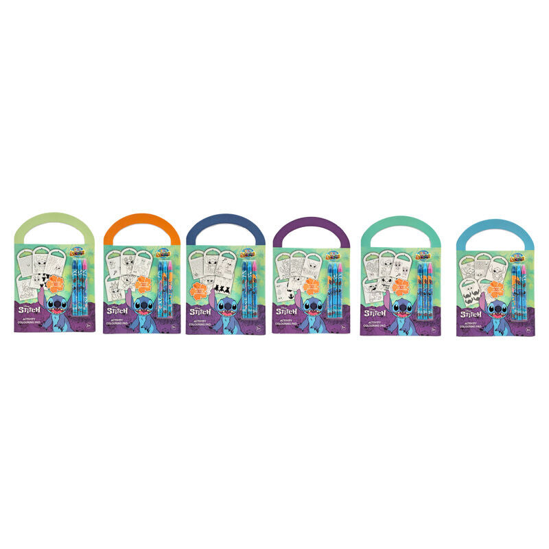 stitch disney assorted activity and coloring set