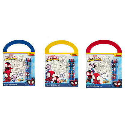 spiderman marvel activity and coloring set assorted
