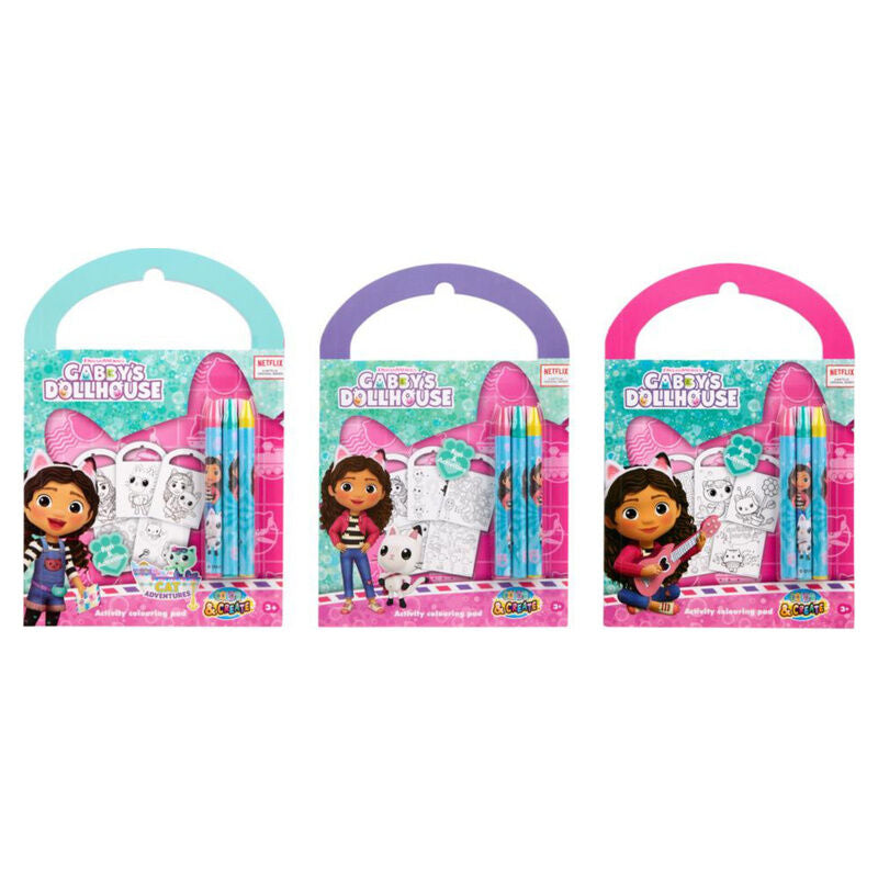 gabby's dollhouse activity and coloring set assortment