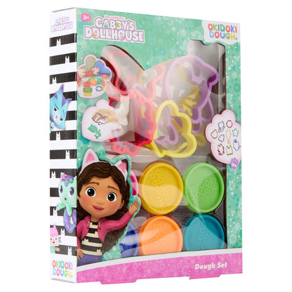 Blister pack of 6 mini pots of modeling clay + molds Gabby's Dollhouse