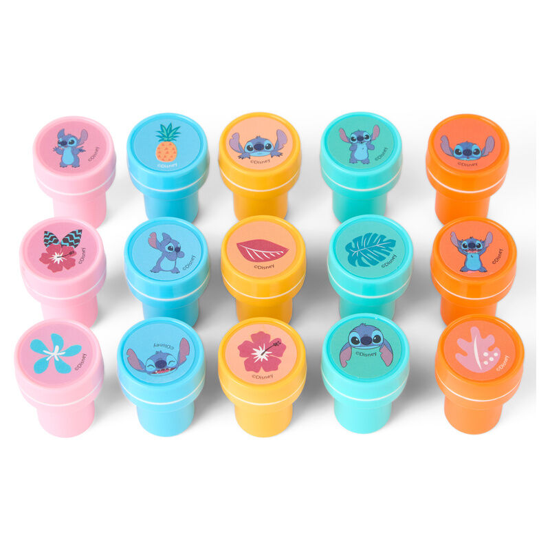 Blister pack of 15 Stitch Disney stamps