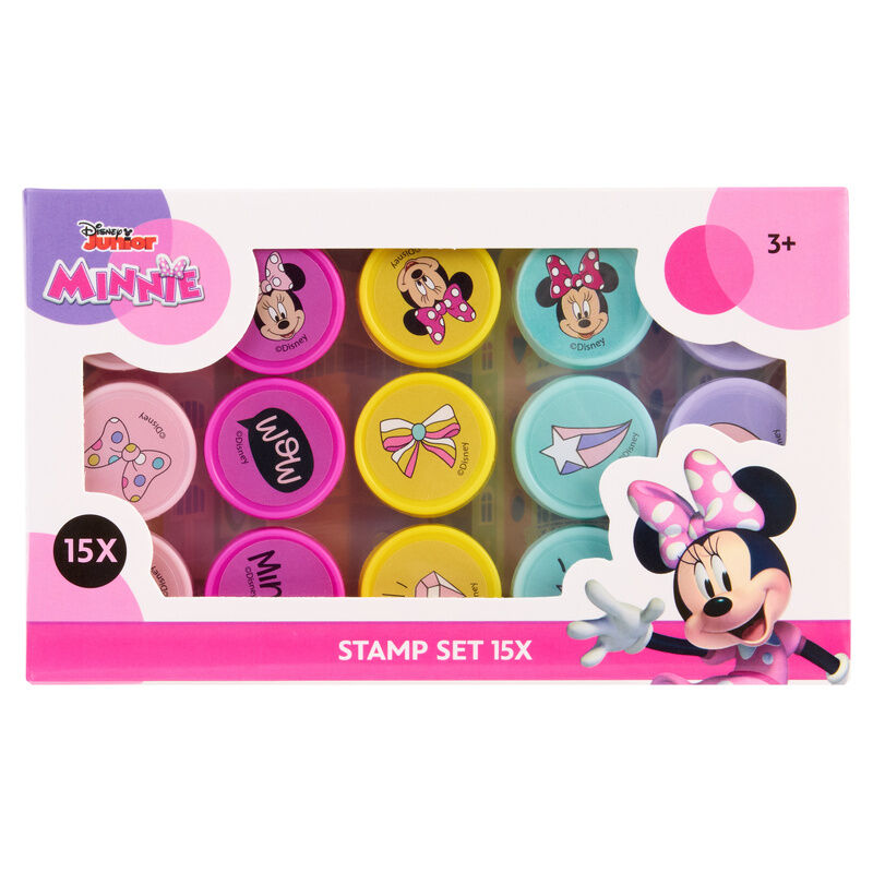 blister pack of 15 minnie mouse disney stamps