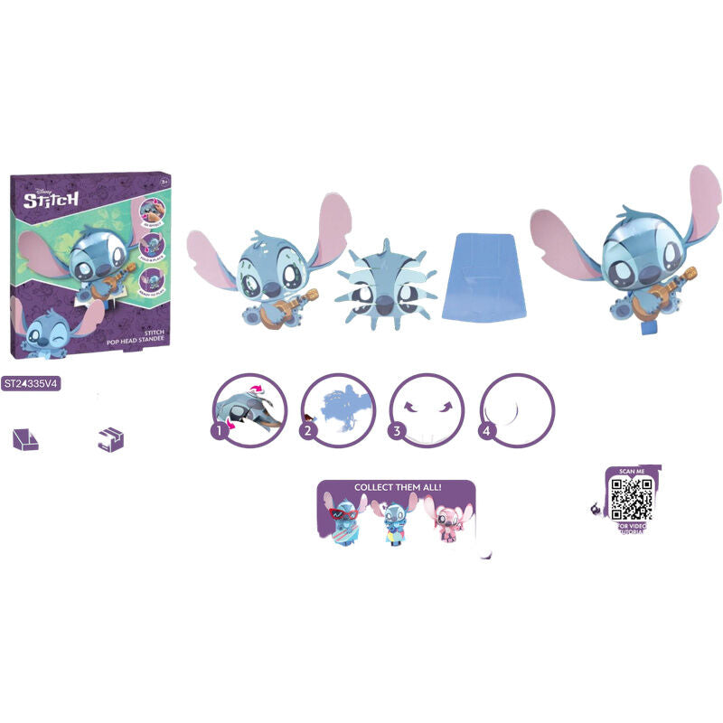 Statuetta 3D di Stitch Disney 20 cm assortita