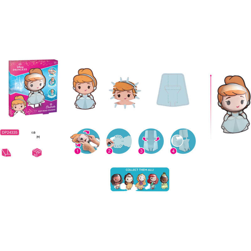 3D Disney Prinzessinnenfiguren  20 cm  sortiert