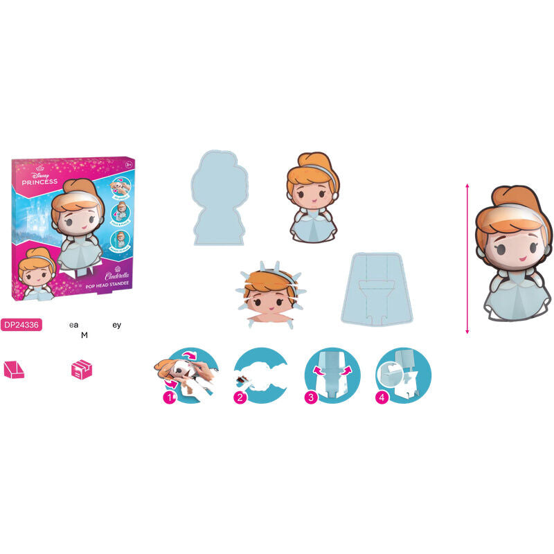 3D Disney Prinzessinnenfiguren  30 cm  sortiert