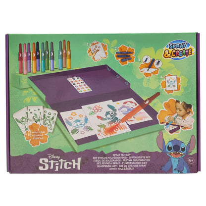 disney stitch airbrush and stencil set