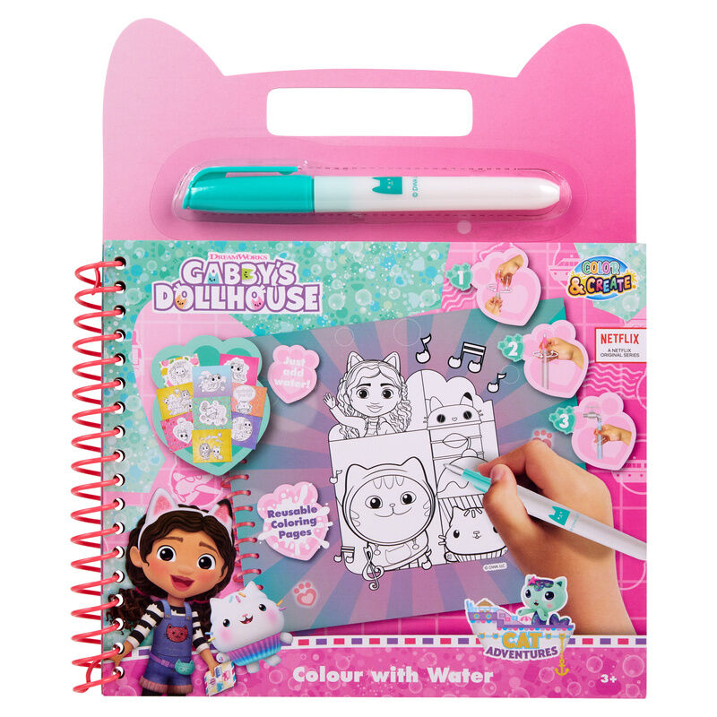 gabby's dollhouse magic paint with water book