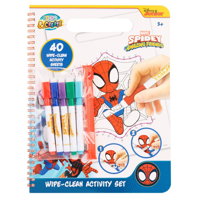Magic Paint with Water Book Spiderman Marvel