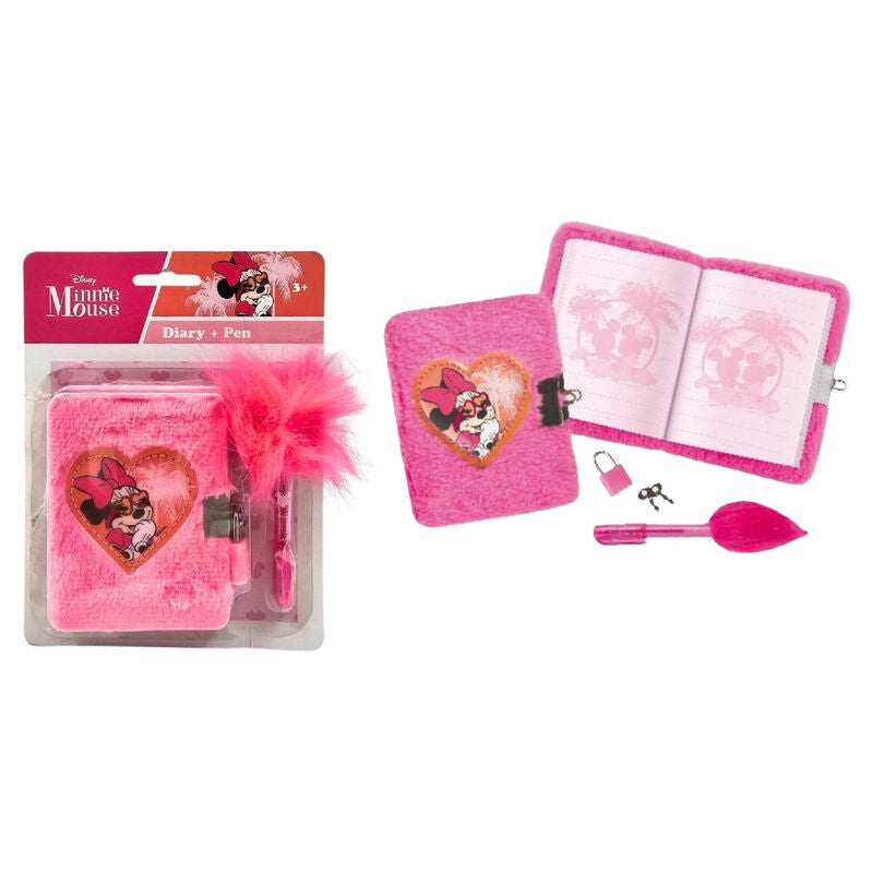 Mini Tagebuch + Minnie Disney Stift